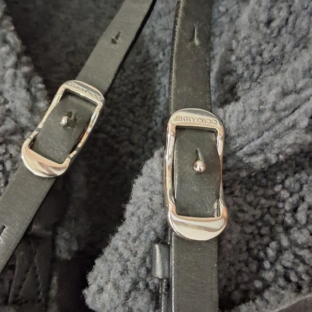 Jimmy Choo Crossbody Bag with Shearling Flap - Picture 11 of 16